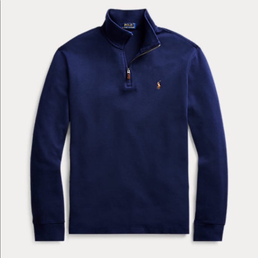 Polo Ralph Lauren Men’s Rib Cotton Quarter-Zip Pullover XXL